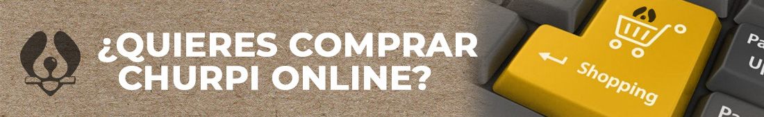 Imagen teclas ordenador donde está el texto "¿Quieres comprar Churpi online?" Churpi tienda animal